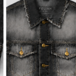 BOXY004 - Felian Áo Khoác Jean Đen Wash Nam Nữ Form Oversize