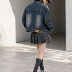 BOXY001 - Felian Áo Khoác Jean Màu Retro Xanh Nam Nữ Form Oversize
