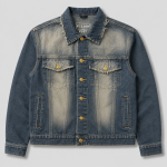 BOXY001 - Felian Áo Khoác Jean Màu Retro Xanh Nam Nữ Form Oversize