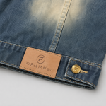 BOXY001 - Felian Áo Khoác Jean Màu Retro Xanh Nam Nữ Form Oversize