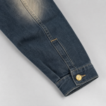 BOXY001 - Felian Áo Khoác Jean Màu Retro Xanh Nam Nữ Form Oversize