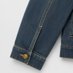 BOXY002 - Felian Áo Khoác Jean Màu Retro Xanh Đậm Nam Nữ Form Oversize