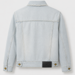 BOXY003 - Felian Áo Khoác Jean Xanh Wash Nhạt Nam Nữ Form Oversize
