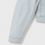 BOXY003 - Felian Áo Khoác Jean Xanh Wash Nhạt Nam Nữ Form Oversize